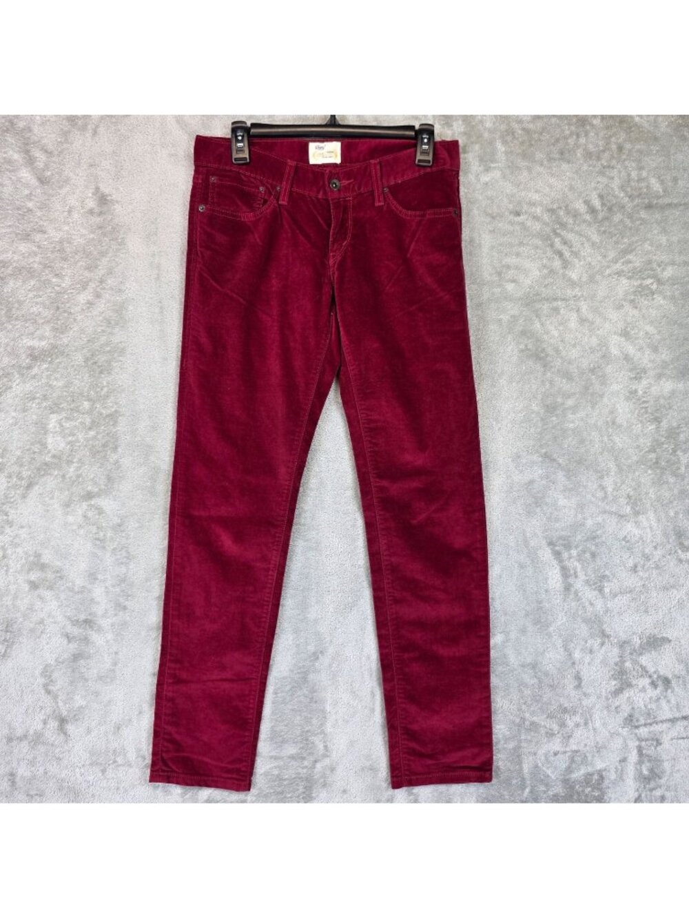 Levi's Jegging Pants Womens Size 6 Red Velvet Slim Stretch Casual Fall Pockets
